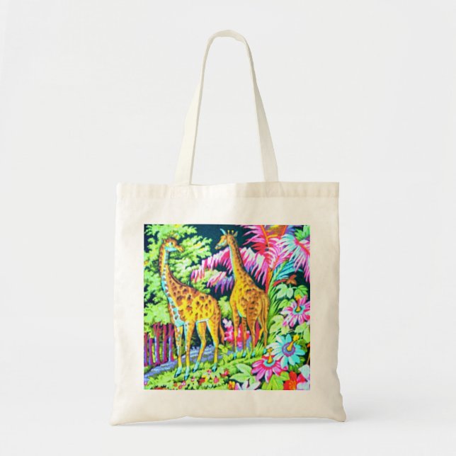 Giraffen-Dschungel-Budget BagTote Tragetasche (Vorne)
