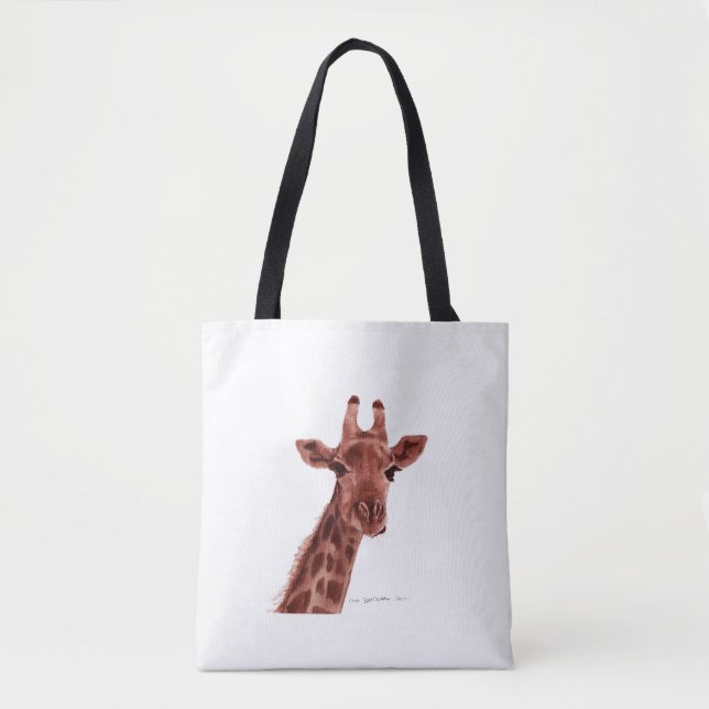 Giraffen-Einkaufstasche Tasche (Vorderseite)