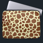 Giraffen-Elektronik-Tasche Laptopschutzhülle<br><div class="desc">Eine Elektroniktasche,  die einen Giraffendruckhintergrund kennzeichnet.</div>