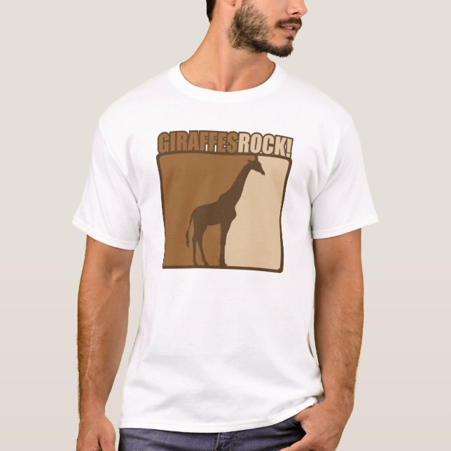 Giraffen-Felsen T-Shirt (Vorderseite)