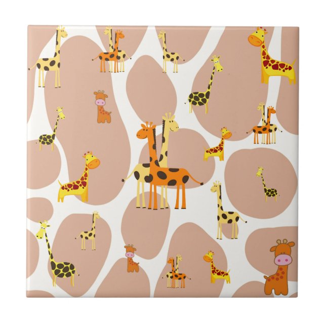 Giraffen Fliese (Vorderseite)