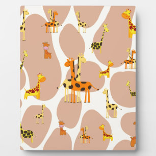 Giraffen Fotoplatte