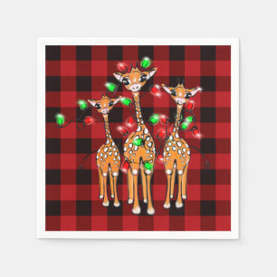 Giraffen für Ihren Urlaub, blinkende Lichter, Gest Serviette