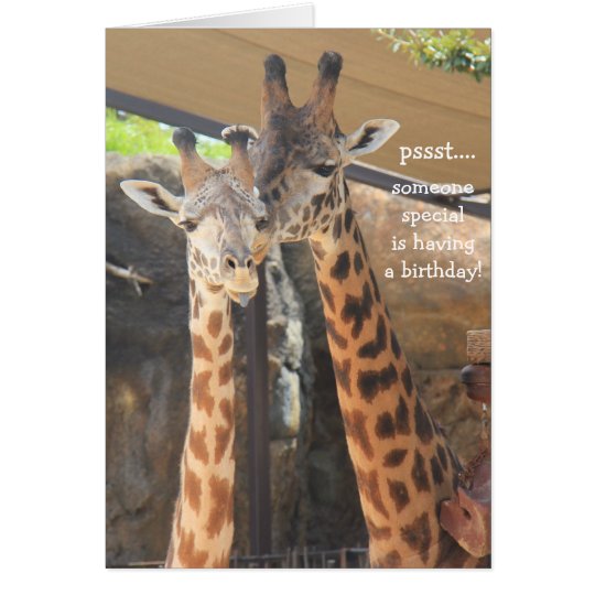 Giraffen-Geburtstags-Karte für jemand speziell Karte