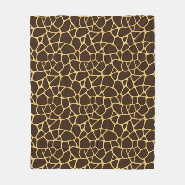 Giraffen-gepunkteter Hintergrund Fleecedecke (Vorderseite)