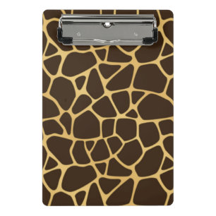 Giraffen-gepunkteter Hintergrund Mini Klemmbrett
