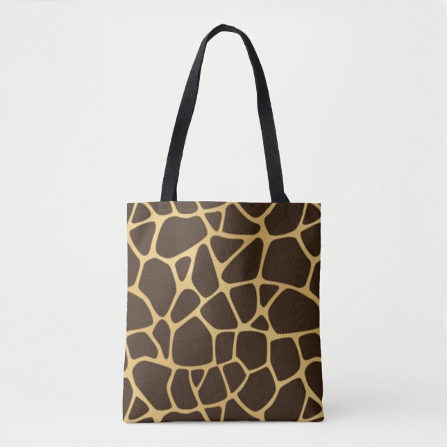 Giraffen-gepunkteter Hintergrund Tasche (Vorderseite)
