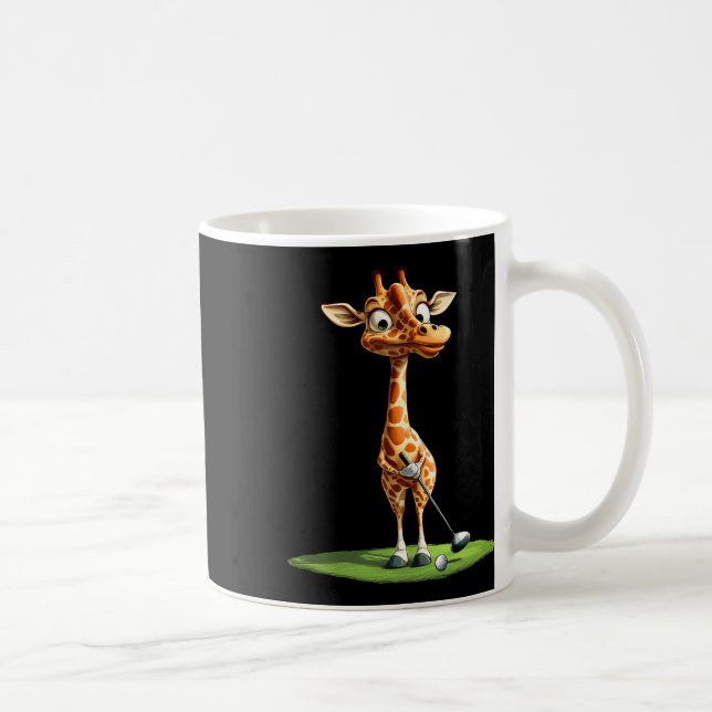 Giraffen-Golf  Kaffeetasse (Rechts)