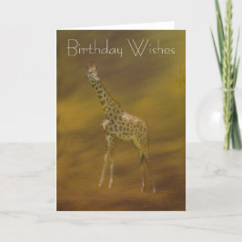 GIRAFFEN-GRUSS-KARTE KARTE