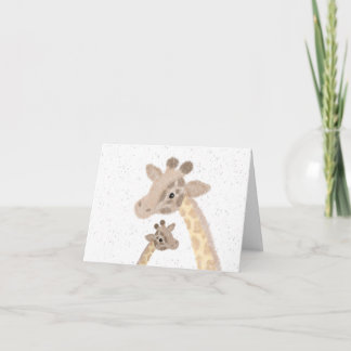 Giraffen-Grußkarte Dankeskarte