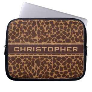 Giraffen-Haut-Druck-Muster personifizieren Laptopschutzhülle