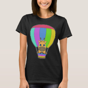 Giraffen-Heißluftballon T-Shirt