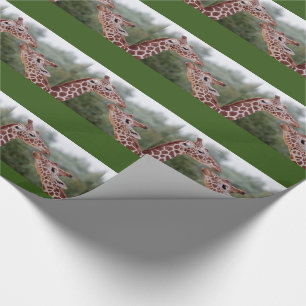 Giraffen im Liebe-Verpackungs-Papier Geschenkpapier