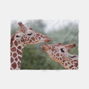 Giraffen im Liebensflauschdecke Fleecedecke