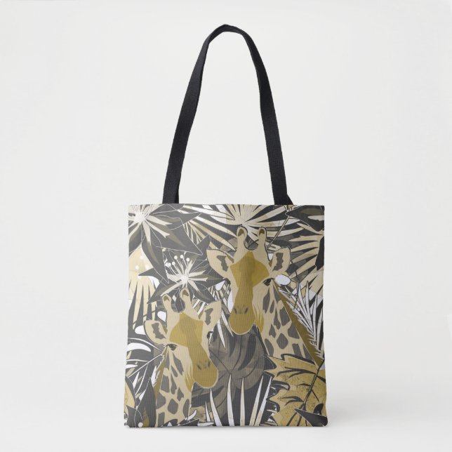 Giraffen im Nachtwald. Tasche (Vorderseite)
