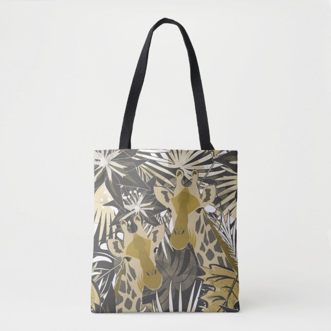 Giraffen im tropischen Wald. Tasche (Vorderseite)