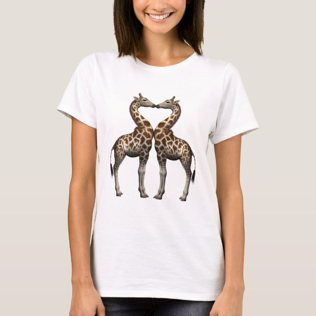 Giraffen in Liebe T-Shirt (Vorderseite)