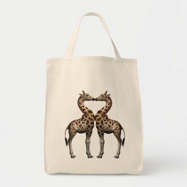 Giraffen in Liebe Tragetasche (Vorne)