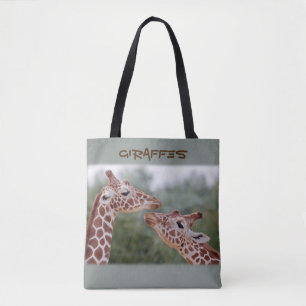 Giraffen in Liebe überall auf der Drucktasche Tasche