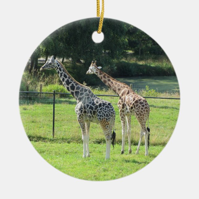Giraffen Keramik Ornament (Vorne)