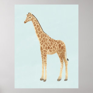 Giraffen-Kinderzimmer-Kunst Poster
