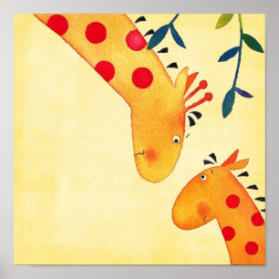 Giraffen-Kinderzimmer-Wandbehang Poster