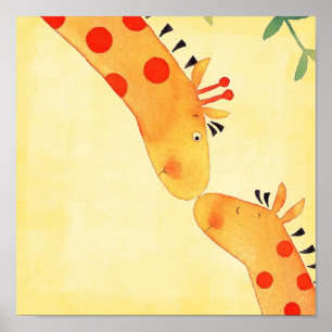 Giraffen-Kinderzimmer-Wandbehang Poster