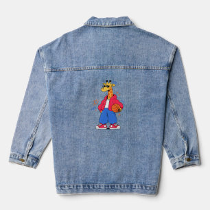 Giraffen können springen : Streetwear Hoops Jeansjacke