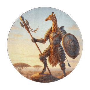 Giraffen Krieger Schneidebrett