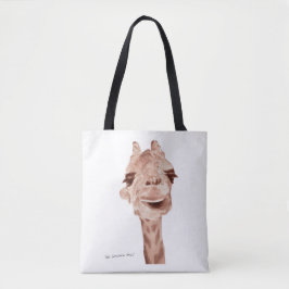 Giraffen-Leinenbeutel Tasche