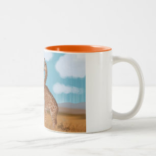 Giraffen-Liebe-Tassen Zweifarbige Tasse