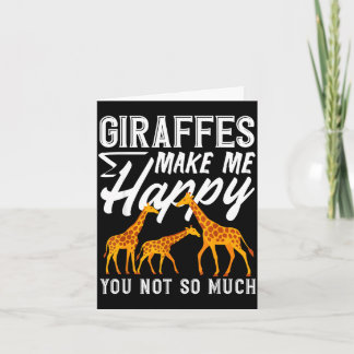 Giraffen machen mich glücklich, du nicht so lustig karte