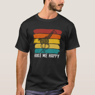Giraffen machen mich glücklich Vintages afrikanisc T-Shirt