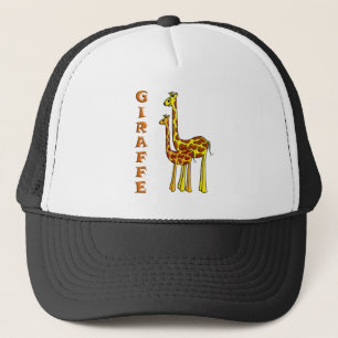 Giraffen-Mama und Baby Truckerkappe