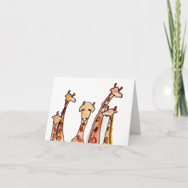 Giraffen • Maximales Hutcheson, Alter 11 Karte (Vorderseite)