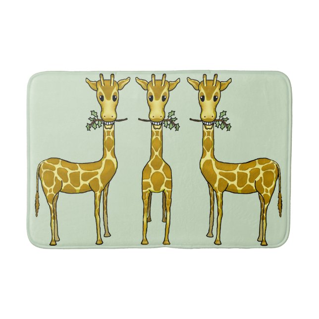 Giraffen Mittelbath Mat Badematte (Vorderseite)