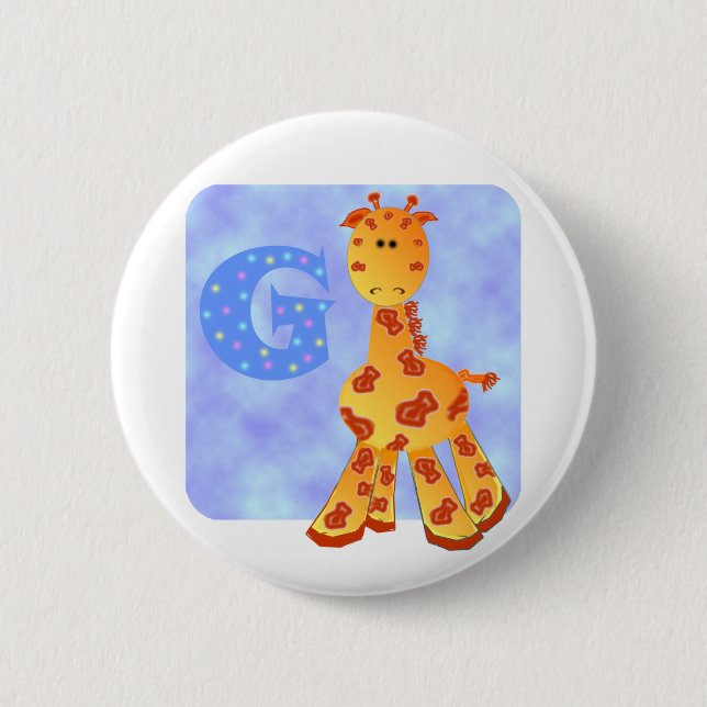 Giraffen-Monogramm G. Button (Vorderseite)