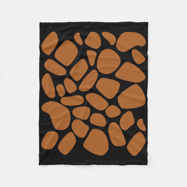 Giraffen-Muster-Trick oder Treat Dschungel Tier Fleecedecke (Vorderseite)