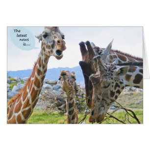 Giraffen-Nachrichten-Karte