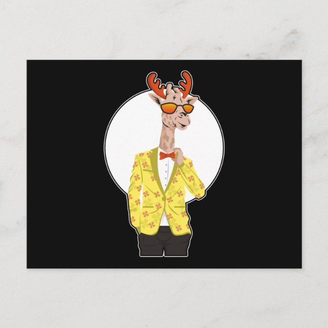 Giraffen Niedlich Safari Cooles Tierdesign Geschen Postkarte (Vorderseite)