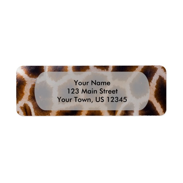 Giraffen Patches Gepunktete Skin Texture Template (Vorne)