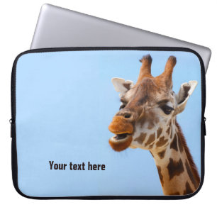 Giraffen-Porträtlaptophülse Laptopschutzhülle