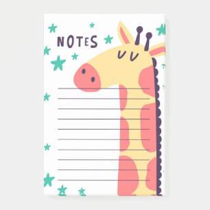 Giraffen-Post-It-Notizen Post-it Klebezettel