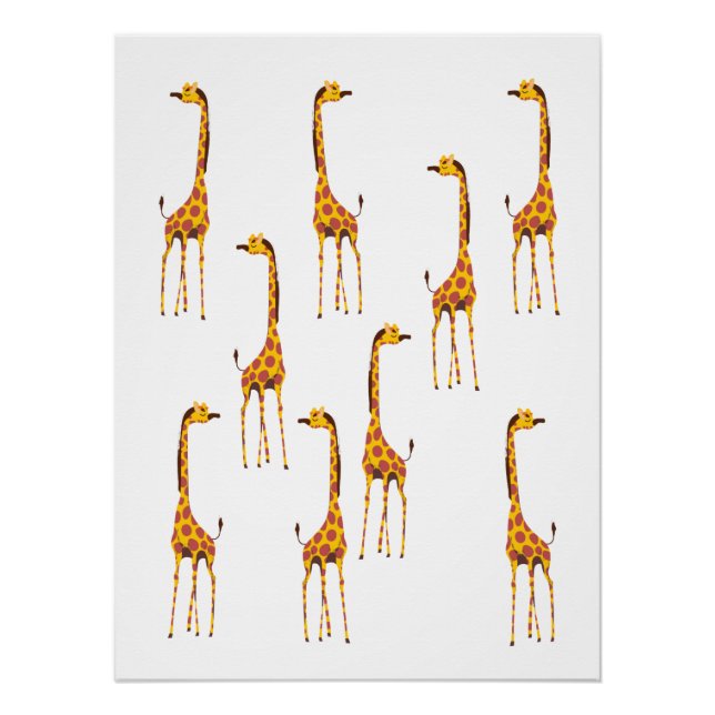 Giraffen Poster (Vorderseite)
