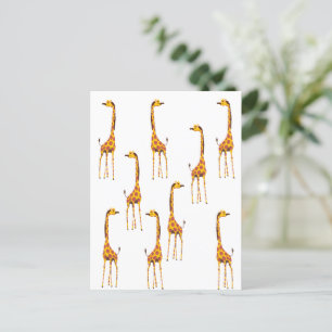 Giraffen Postkarte
