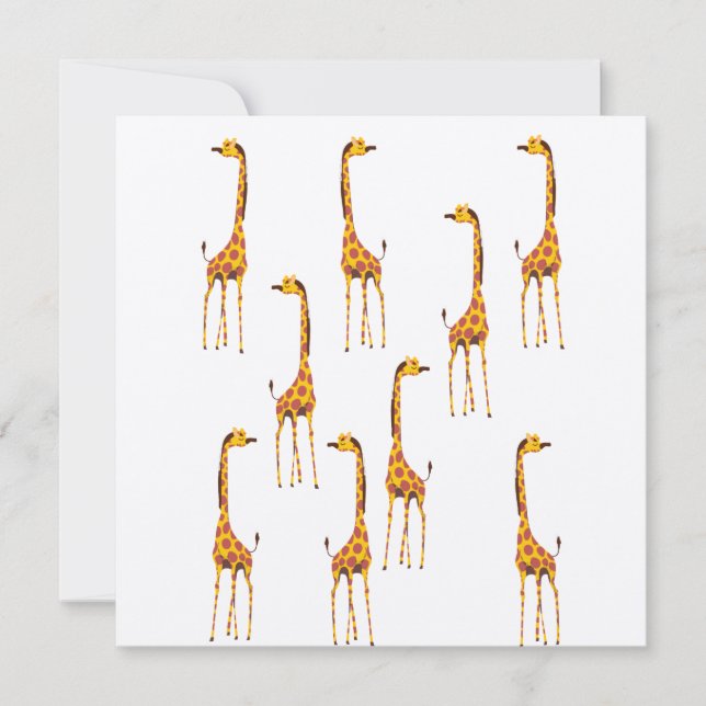 Giraffen Postkarte (Vorderseite)
