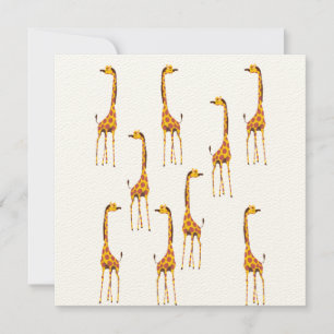 Giraffen Postkarte