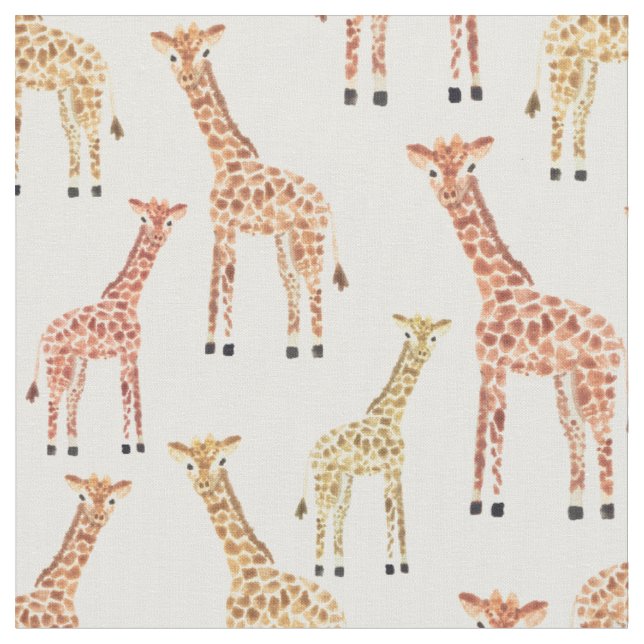 Giraffen-Safari-Druck Stoff (Nahaufnahme)