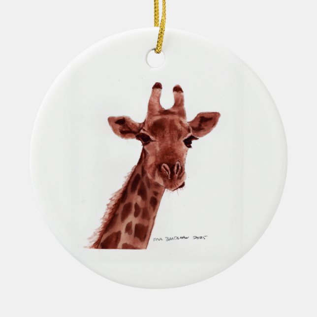 Giraffen-Schmuck Keramik Ornament (Vorne)