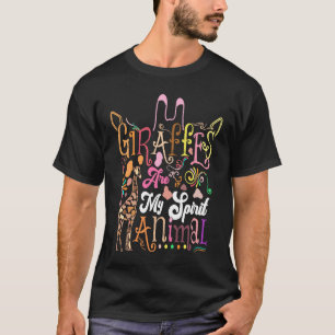 Giraffen sind mein Geist Tier farbenfrohe Giraffe T-Shirt